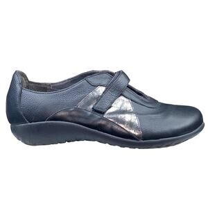 Naot Women's Amira Black Leather Slip On Sneakers Size 41 US 10/10.5